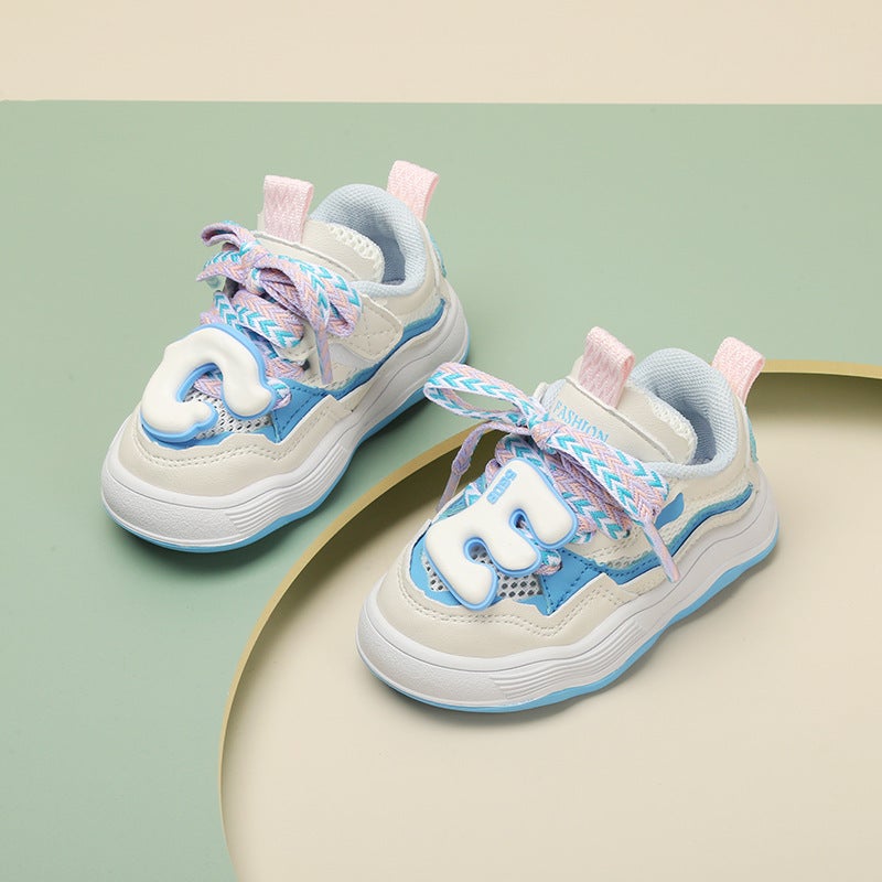 أحذية أطفال خاصة من بروكن كود للأولاد والبنات أحذية رياضية ربيعية ناعمة القاعدة غير قابلة للانزلاق بأسلوب نيش - Image 4